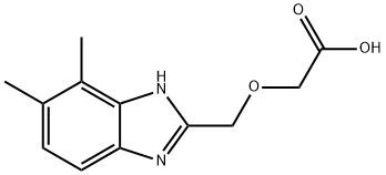 [(4,5-Dimethyl-1H-benzimidazol-2-yl)methoxy]-acetic acid Struktur