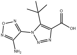 1-(4-Amino-1,2,5-oxadiazol-3-yl)-5-tert-butyl-1H-1,2,3-triazole-4-carboxylic acid Structure