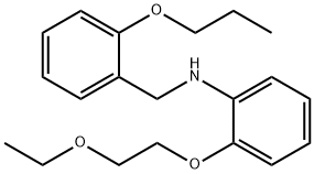 2-(2-Ethoxyethoxy)-N-(2-propoxybenzyl)aniline Structure