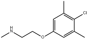 2-(4-Chloro-3,5-dimethylphenoxy)-N-methyl-1-ethanamine Struktur