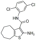 2-Amino-N-(2,5-dichlorophenyl)-5,6,7,8-tetrahydro-4H-cyclohepta[b]thiophene-3-car 化学構造式