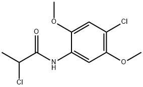 2-氯-N-(4-氯-2,5-二甲氧基-苯基)丙酰胺 结构式