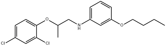 3-Butoxy-N-[2-(2,4-dichlorophenoxy)propyl]aniline,1040683-07-5,结构式