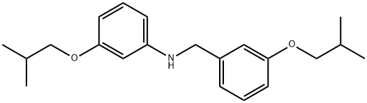 3-Isobutoxy-N-(3-isobutoxybenzyl)aniline Struktur