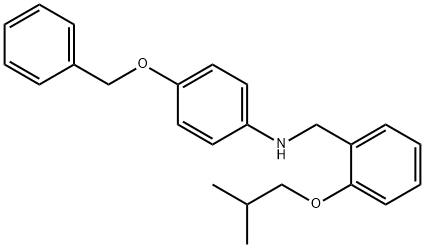 4-(Benzyloxy)-N-(2-isobutoxybenzyl)aniline Structure