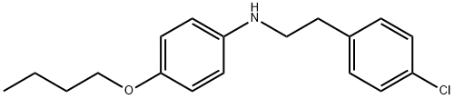 4-Butoxy-N-(4-chlorophenethyl)aniline Structure