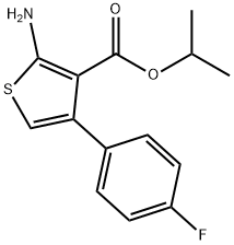 2-氨基-4-(4-氟苯基)噻吩-3-羧酸异丙酯,350997-28-3,结构式