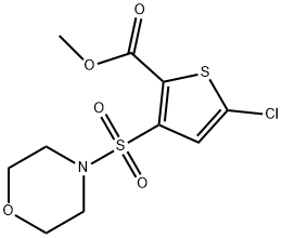 Methyl 5-chloro-3-(morpholin-4-ylsulfonyl)-thiophene-2-carboxylate Structure
