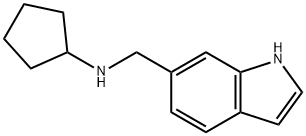 N-(1H-Indol-6-ylmethyl)cyclopentanamine Struktur