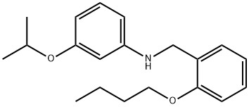 N-(2-Butoxybenzyl)-3-isopropoxyaniline Structure