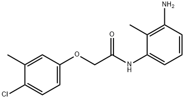 N-(3-Amino-2-methylphenyl)-2-(4-chloro-3-methylphenoxy)acetamide,1020056-29-4,结构式