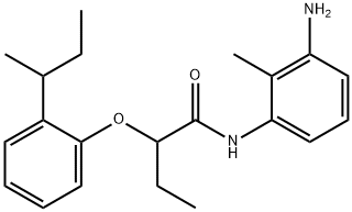 N-(3-Amino-2-methylphenyl)-2-[2-(sec-butyl)-phenoxy]butanamide Struktur