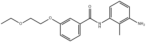 N-(3-Amino-2-methylphenyl)-3-(2-ethoxyethoxy)-benzamide Structure