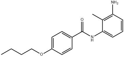 N-(3-Amino-2-methylphenyl)-4-butoxybenzamide,1017024-98-4,结构式