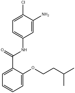 N-(3-Amino-4-chlorophenyl)-2-(isopentyloxy)-benzamide 结构式