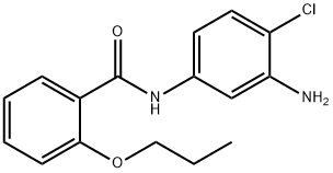 N-(3-Amino-4-chlorophenyl)-2-propoxybenzamide 化学構造式