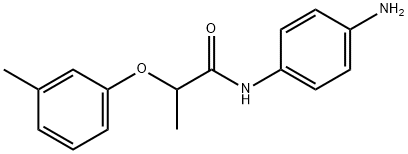 N-(4-Aminophenyl)-2-(3-methylphenoxy)propanamide 结构式