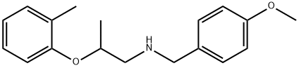 N-(4-Methoxybenzyl)-2-(2-methylphenoxy)-1-propanamine,1040686-35-8,结构式