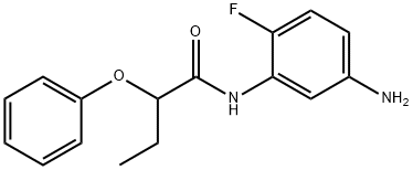 N-(5-Amino-2-fluorophenyl)-2-phenoxybutanamide,1020056-93-2,结构式