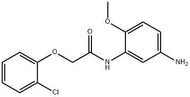 N-(5-Amino-2-methoxyphenyl)-2-(2-chlorophenoxy)-acetamide 化学構造式