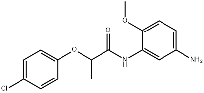 N-(5-Amino-2-methoxyphenyl)-2-(4-chlorophenoxy)-propanamide,1020054-99-2,结构式