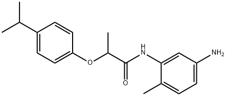 N-(5-Amino-2-methylphenyl)-2-(4-isopropylphenoxy)-propanamide 化学構造式