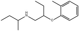 N-(sec-Butyl)-2-(2-methylphenoxy)-1-butanamine 化学構造式