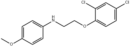 N-[2-(2,4-Dichlorophenoxy)ethyl]-4-methoxyaniline Structure