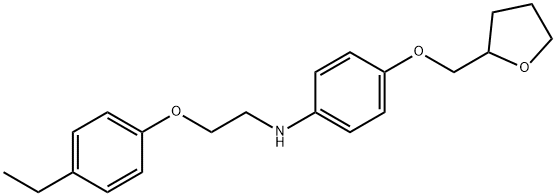 N-[2-(4-Ethylphenoxy)ethyl]-4-(tetrahydro-2-furanylmethoxy)aniline Structure