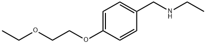 N-[4-(2-Ethoxyethoxy)benzyl]-1-ethanamine 化学構造式