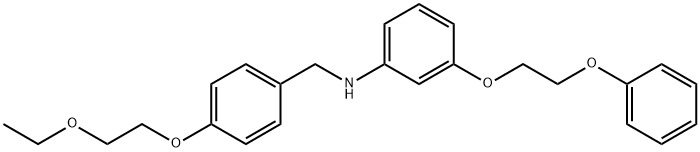 N-[4-(2-Ethoxyethoxy)benzyl]-3-(2-phenoxyethoxy)aniline Structure