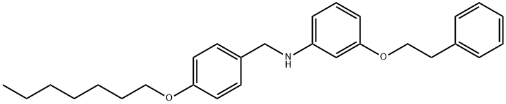 N-[4-(Heptyloxy)benzyl]-3-(phenethyloxy)aniline,1040682-24-3,结构式
