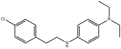 N1-(4-chlorophenethyl)-N4,N4-diethyl-1,4-benzenediamine 化学構造式