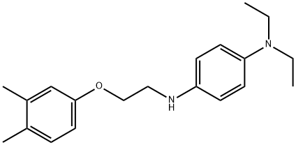 N1-[2-(3,4-dimethylphenoxy)ethyl]-N4,N4-diethyl-1,4-benzenediamine 结构式