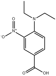4-(diethylamino)-3-nitrobenzoic acid 化学構造式