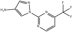 1-[4-(Trifluoromethyl)pyrimidin-2-yl]-1H-pyrazol-4-amine Struktur
