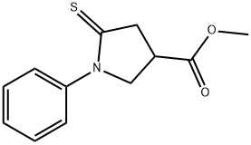 Methyl  1-Phenyl-5-thioxopyrrolidine-3-carboxylate Struktur