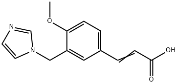 (2E)-3-[3-(1H-imidazol-1-ylmethyl)-4-methoxyphenyl]acrylic acid|(E)-3-(3-((1H-咪唑-1-基)甲基)-4-甲氧基苯基)丙烯酸