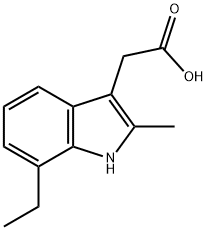 (7-ethyl-2-methyl-1H-indol-3-yl)acetic acid Structure