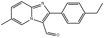 2-(4-乙基苯基)-6-甲基咪唑并[1,2-A]吡啶-3-甲醛,899364-25-1,结构式