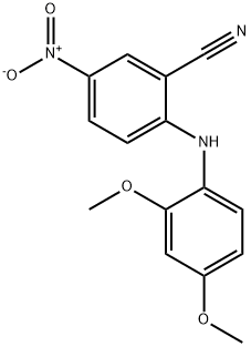 2-[(2,4-dimethoxyphenyl)amino]-5-nitrobenzonitrile Struktur