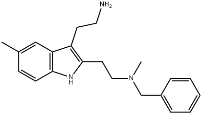 2-[3-(2-氨基乙基)-5-甲基-1H-吲哚-2-基]-N-苄基-N-甲基乙胺, 1119452-94-6, 结构式