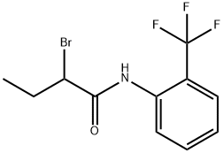 2-bromo-N-[2-(trifluoromethyl)phenyl]butanamide Structure