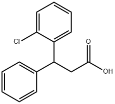 3-(2-chlorophenyl)-3-phenylpropanoic acid Structure