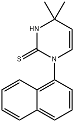 4,4-dimethyl-1-(1-naphthyl)-1,4-dihydropyrimidine-2-thiol Struktur