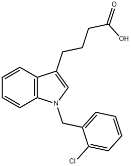 4-[1-(2-chlorobenzyl)-1H-indol-3-yl]butanoic acid,903138-07-8,结构式