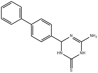 4-amino-6-biphenyl-4-yl-1,6-dihydro-1,3,5-triazine-2-thiol 结构式