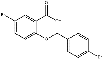 5-bromo-2-[(4-bromobenzyl)oxy]benzoic acid Structure