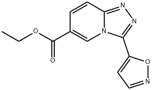 ethyl 3-isoxazol-5-yl[1,2,4]triazolo[4,3-a]pyridine-6-carboxylate Structure