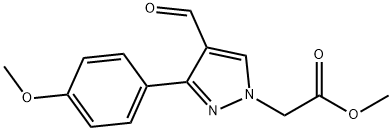 methyl [4-formyl-3-(4-methoxyphenyl)-1H-pyrazol-1-yl]acetate,1159697-43-4,结构式
